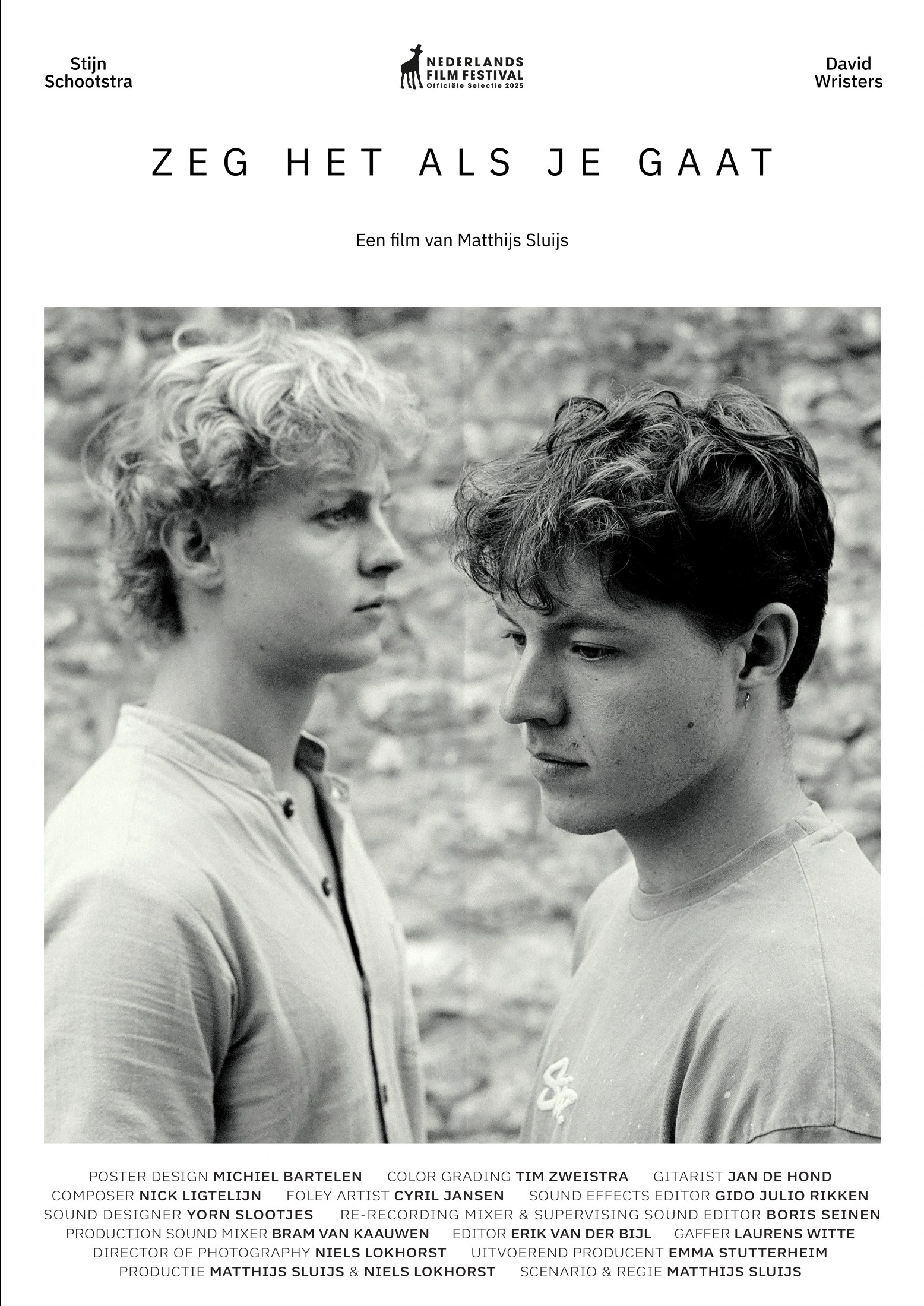 Filmposter: Zeg het als je gaat